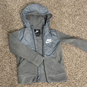 Nike Gray zip-up, size 4/5